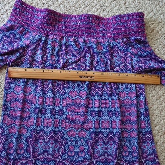 Cabana Life Carolina Off-The-Shoulder dress Elegant Purple Dress size M - Picture 11 of 13
